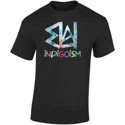 UNDERACHIEVERS INDIGOISM Retro Graphic Unisex Soft Cotton Black T Shirt