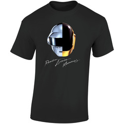 Daft Punk Random Access Memories Retro Graphic Unisex Soft Cotton Black T Shirt