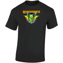 Electric Frankenstein 2200x3000 Retro Graphic Unisex Soft Cotton Black T Shirt