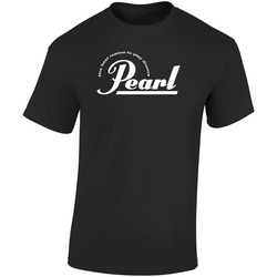 New Design Pearl Drums Music Logo Standard Black T- S To 5xl Retro Graphic Unisex Soft Cotton Black T Shirt