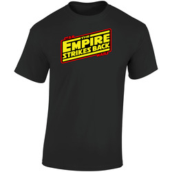 Star Wars: Empire Strikes Back Logo Retro Graphic Unisex Soft Cotton Black T Shirt