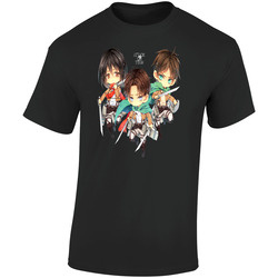 Attack On Titan 03b Retro Graphic Unisex Soft Cotton Black T Shirt