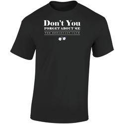 The Breakfast Club Dont Forget About Me Retro Graphic Unisex Soft Cotton Black T Shirt