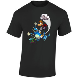 Rayman Retro Graphic Unisex Soft Cotton Black T Shirt