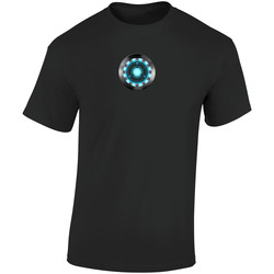 Ironman Reactor Black Retro Graphic Unisex Soft Cotton Black T Shirt