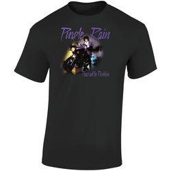 Prince Purple Rain Retro Graphic Unisex Soft Cotton Black T Shirt