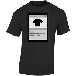 Funny Magic Card  Mtg Retro Graphic Unisex Soft Cotton Black T Shirt