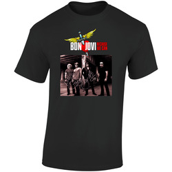 Bon Jovi Because We Can Retro Graphic Unisex Soft Cotton Black T Shirt