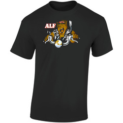 Alf Tv Show Deadstock Nos Retro 80s 90s Cool Funny Motorcycle. Retro Graphic Unisex Soft Cotton Black T Shirt