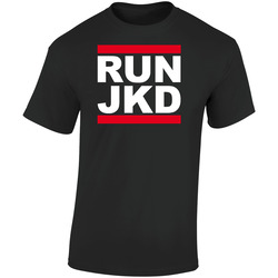 Run Jeet Kune Do Martial Arts Kung Fu Bruce Retro Graphic Unisex Soft Cotton Black T Shirt