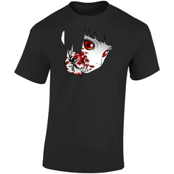 Hell Girl Japanese Anime Retro Graphic Unisex Soft Cotton Black T Shirt