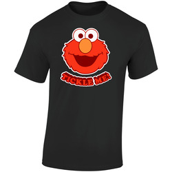 Tickle Me Elmo Funny Retro Graphic Unisex Soft Cotton Black T Shirt