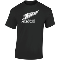 New Zealand All Blacks Rugby Retro Graphic Unisex Soft Cotton Black T Shirt