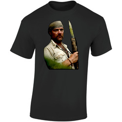 Les Stroud Survivor Man Tv Show Retro Graphic Unisex Soft Cotton Black T Shirt