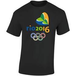 Brazil Olympics 2016 Retro Graphic Unisex Soft Cotton Black T Shirt
