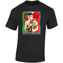 Calzaghe Welsh Italy Boxing Black Retro Graphic Unisex Soft Cotton Black T Shirt