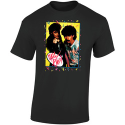 Hall And Oates 80s Retro Pop Music Retro Graphic Unisex Soft Cotton Black T Shirt