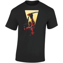 Deadpool Marvel Superhero Comic Retro Graphic Unisex Soft Cotton Black T Shirt