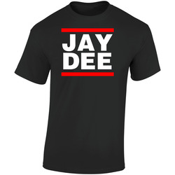 Jay Dee Musician Retro Graphic Unisex Soft Cotton Black T Shirt