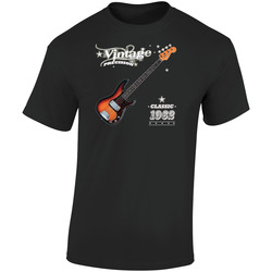 Vintage Precision Retro Graphic Unisex Soft Cotton Black T Shirt