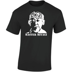 Mr Miyagi Karate Kid Movie Retro Graphic Unisex Soft Cotton Black T Shirt