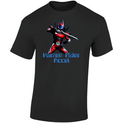 Kamen Rider Accel Cult Classic Anime Tv Retro Graphic Unisex Soft Cotton Black T Shirt