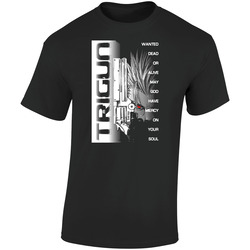 Trigun Anime Retro Graphic Unisex Soft Cotton Black T Shirt