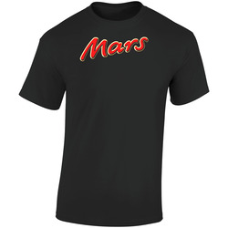 Mars Bar Candy Logo Retro Graphic Unisex Soft Cotton Black T Shirt