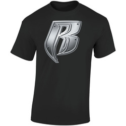 Ruff Ryders Rap Label Logo Retro Graphic Unisex Soft Cotton Black T Shirt
