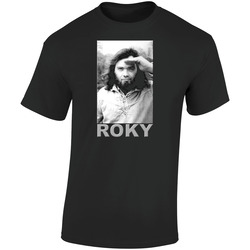 Roky Erickson concert vintage (2).jpg Retro Graphic Unisex Soft Cotton Black T Shirt
