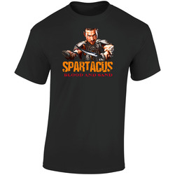 Spartacus Blood And Sand Tv Retro Graphic Unisex Soft Cotton Black T Shirt
