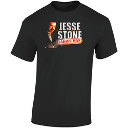 Jesse Stone  Man Retro Graphic Unisex Soft Cotton Black T Shirt