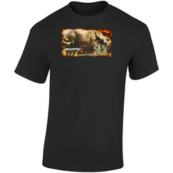 Uncharted 2 Among Thieves Action Video Game Retro Graphic Unisex Soft Cotton Black T Shirt