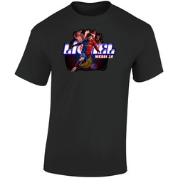 Lionel Messi Soccer Retro Graphic Unisex Soft Cotton Black T Shirt