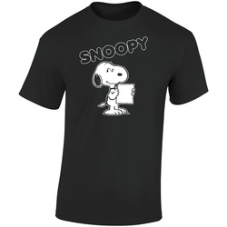 Classic Snoopy Retro Graphic Unisex Soft Cotton Black T Shirt
