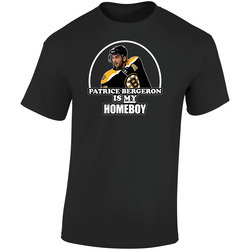 Patrice Bergeron Home Boy Retro Graphic Unisex Soft Cotton Black T Shirt