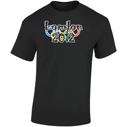 London 2012 Olympics Retro Graphic Unisex Soft Cotton Black T Shirt