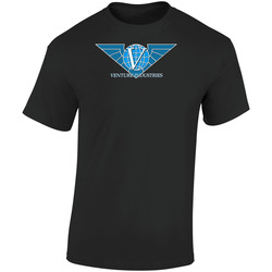 Venture Bros Industries Logo Tv Show Retro Graphic Unisex Soft Cotton Black T Shirt