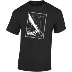 Ninja Scroll Anime Movie Tv Series Manga Retro Graphic Unisex Soft Cotton Black T Shirt