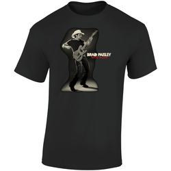Brad Paisley Country Music Singer Retro Graphic Unisex Soft Cotton Black T Shirt