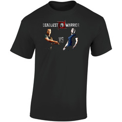 Jack Bauer Vs Jason Bourne Retro Graphic Unisex Soft Cotton Black T Shirt