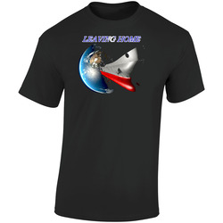 Yamato Earth Anime Retro Graphic Unisex Soft Cotton Black T Shirt