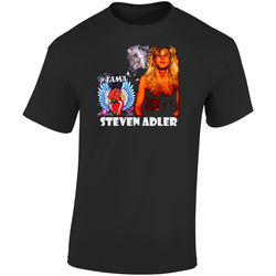 Steven Adler Drummer Retro Graphic Unisex Soft Cotton Black T Shirt