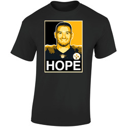 Mitch Trubisky Hope Black Retro Graphic Unisex Soft Cotton Black T Shirt