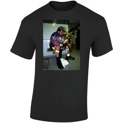 Kobe Bryant Trophy Bathroom Black Mamba Retro Graphic Unisex Soft Cotton Black T Shirt