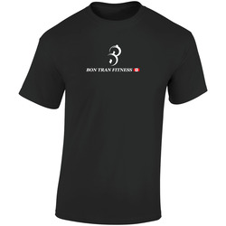 Bon Tran Fitness Canada Gym Training Motivation Gains Retro Graphic Unisex Soft Cotton Black T Shirt
