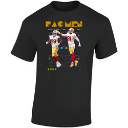 Arik Armstead Deforest Buckner Sf Defence Pac Men Retro Graphic Unisex Soft Cotton Black T Shirt
