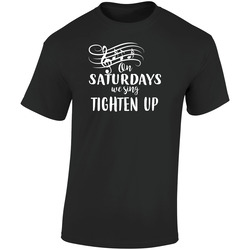 Tighten Up On Saturdays We Sing Archie Bell & The Drells R & B Music Fan Retro Graphic Unisex Soft Cotton Black T Shirt