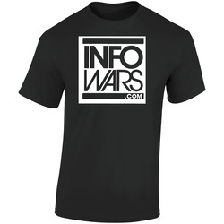 Info Wars Dot Com Logo Retro Graphic Unisex Soft Cotton Black T Shirt