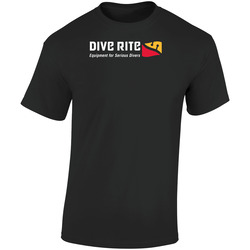 Dive Rite Diving Manufacturing White Pig In  3 Retro Graphic Unisex Soft Cotton Black T Shirt
